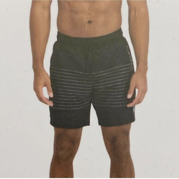 SPYDER Black Swim Shorts Mens Sizes S M L XL 2XL Quick Dry UPF 30+ Boxer Lined - Picture 2 of 10